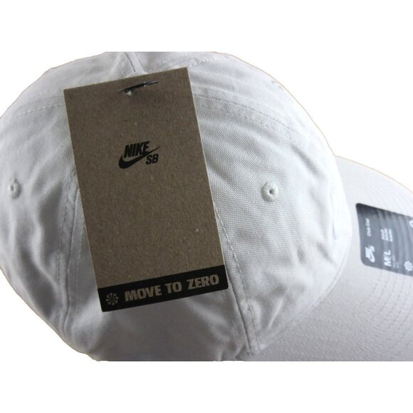 Nike SB Club Men's Unstructured Skate Cap Hat Light Bone White Size M/L NWT - Picture 7 of 8